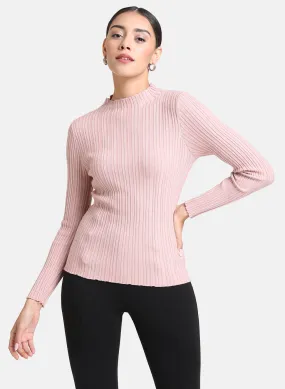 Stripe Textured Pullover With Lurex