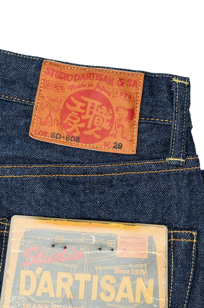 Studio D’Artisan SD-808 Natural Indigo 15oz Denim Jeans - Straight Tapered