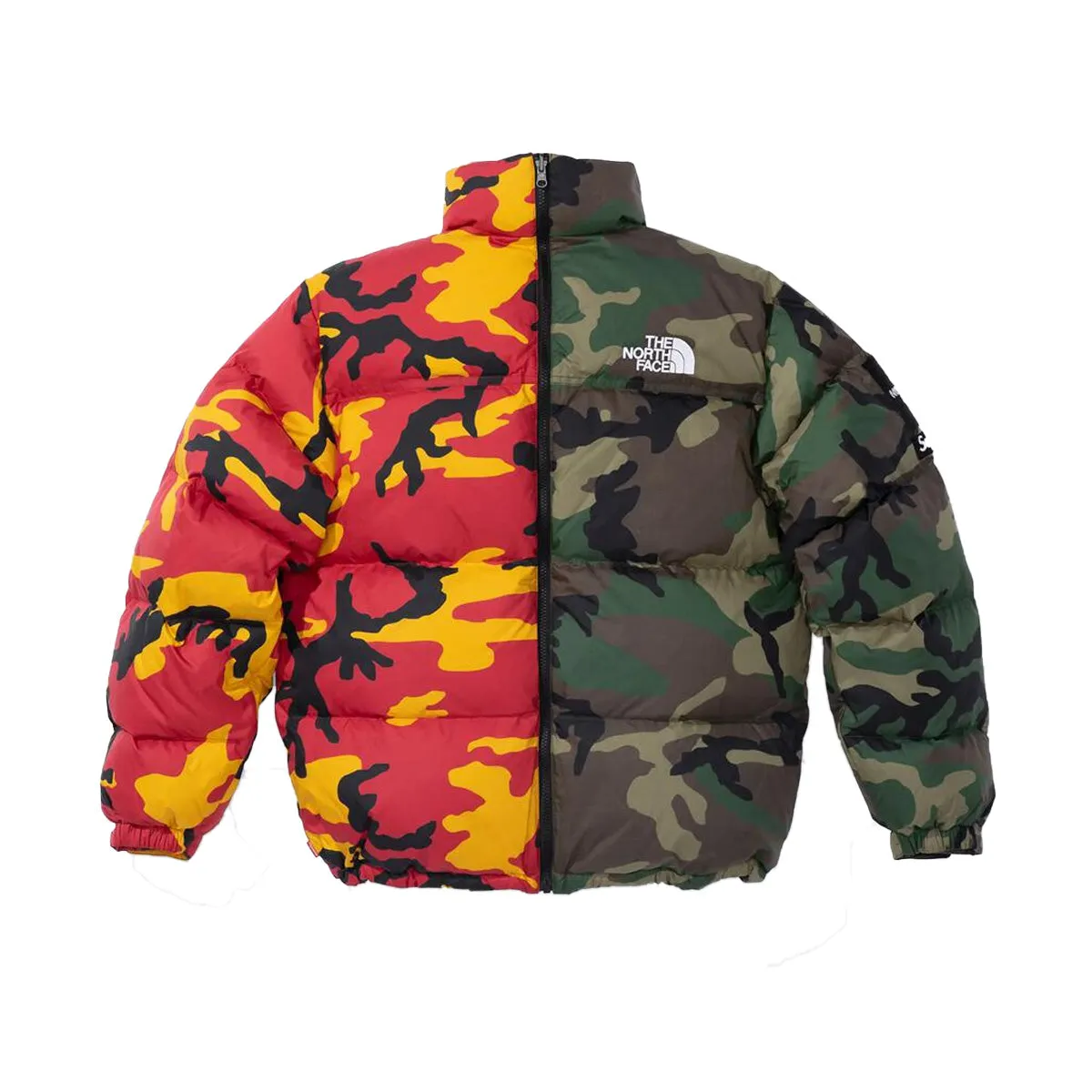 Supreme Mens The North Face Split Nuptse Jacket NF0A875F-Q1I Camo