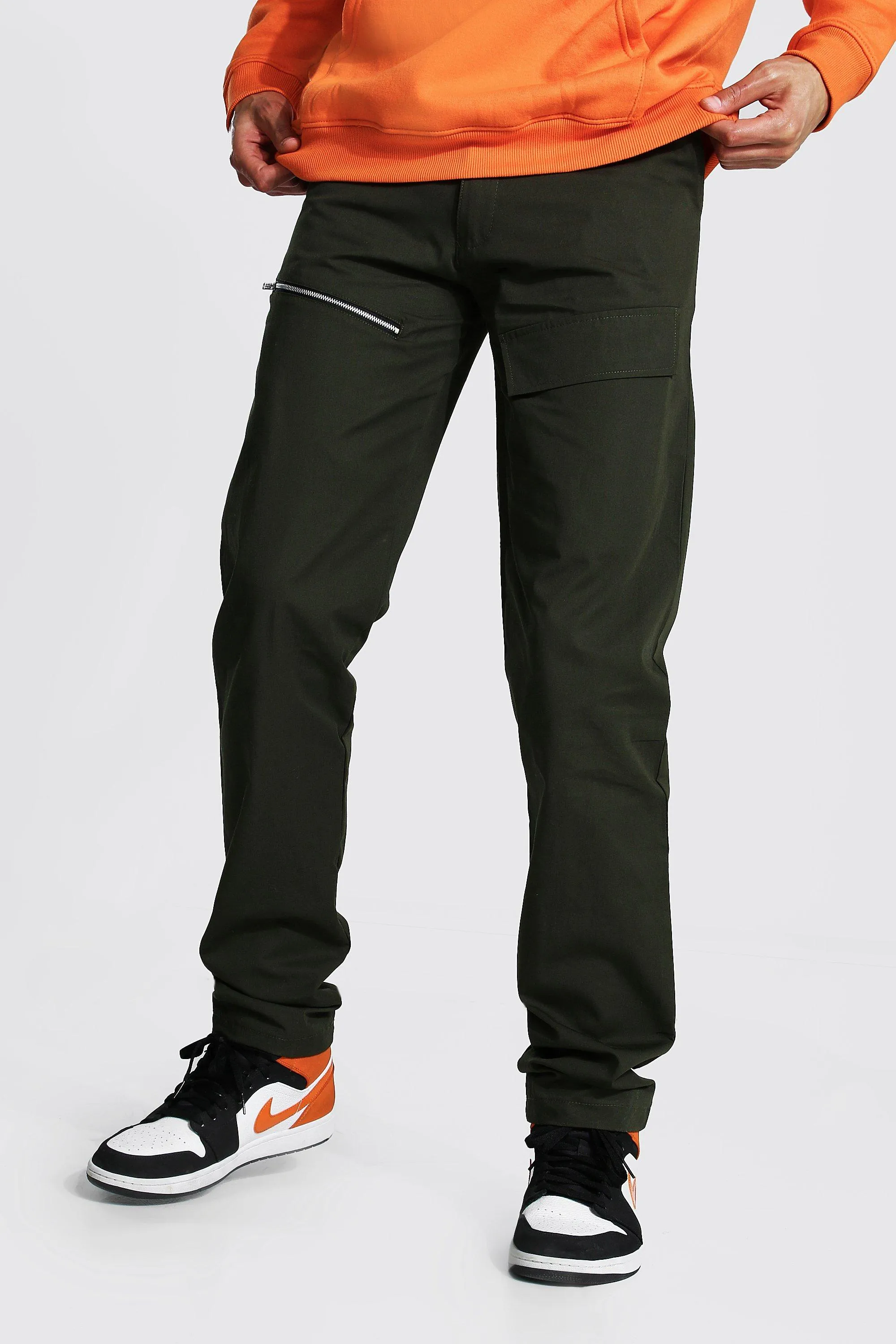 Tall Straight Leg Pants With Front Pockets