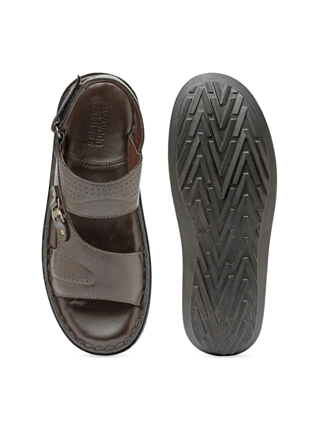 Teakwood Leathers Men Brown Sandals