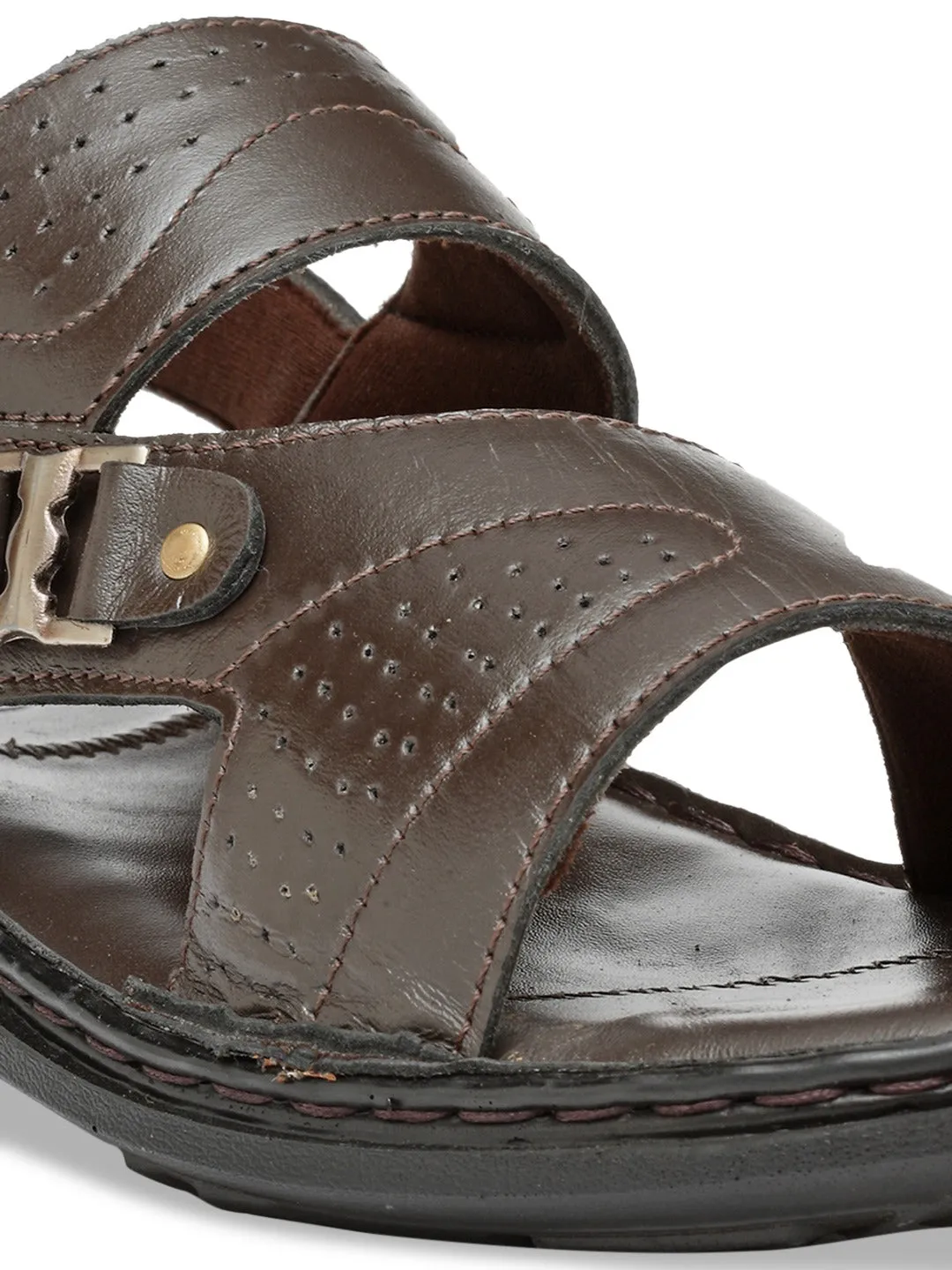 Teakwood Leathers Men Brown Sandals