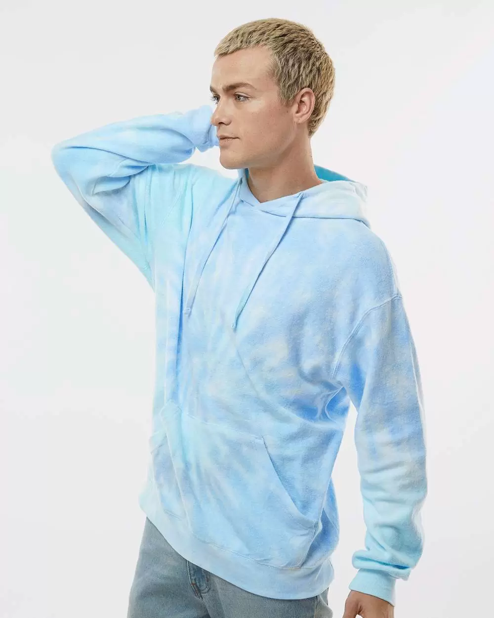 Tie-Dye CD8600 Unisex Cloud Pullover Hooded Sweatshirt SKU: CD8600