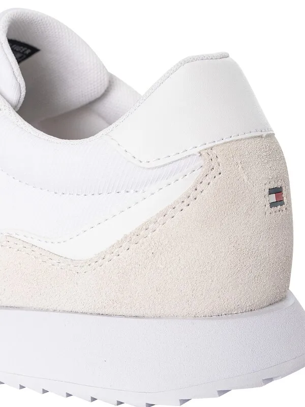 Tommy Hilfiger Runner Evo Mix Essential Trainers - White