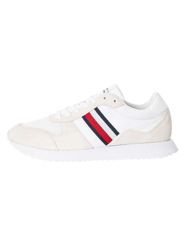 Tommy Hilfiger Runner Evo Mix Essential Trainers - White