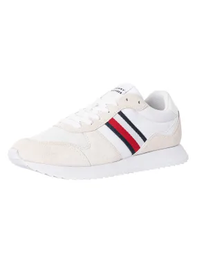 Tommy Hilfiger Runner Evo Mix Essential Trainers - White