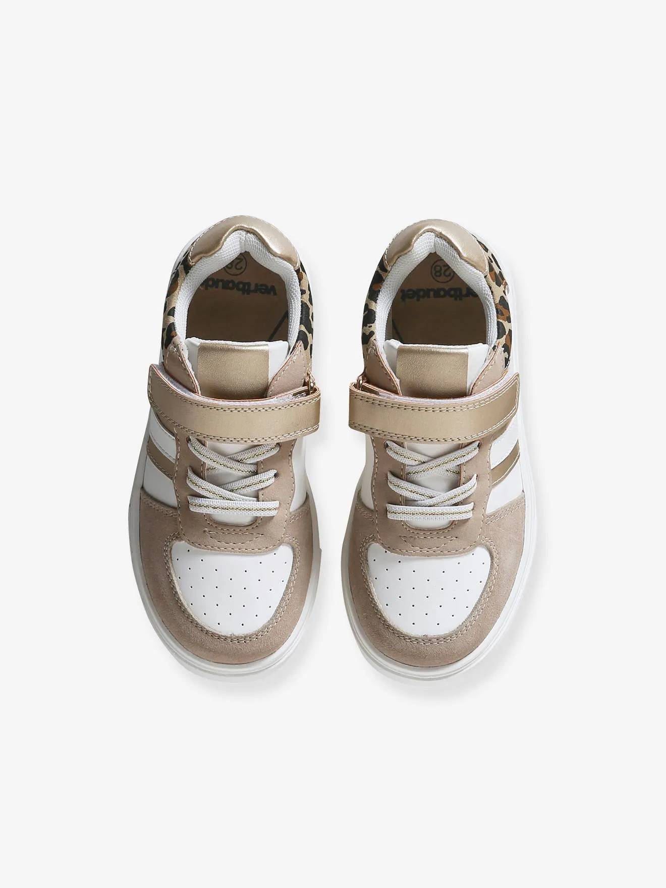 Trainers with Elasticated Laces for Children, Designed for Autonomy - golden beige