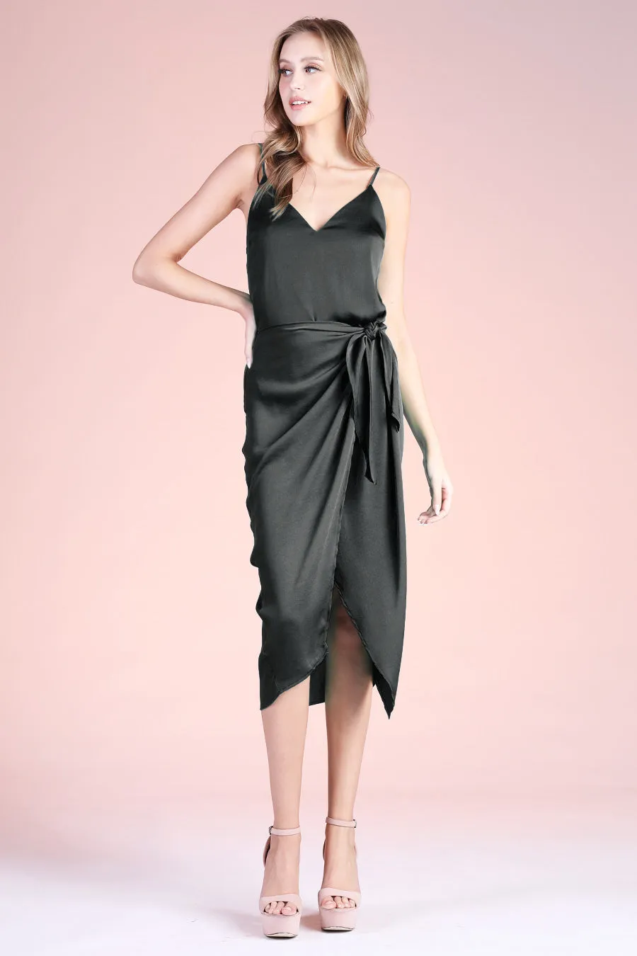 Tyche Wrap Skirt Midi Dress