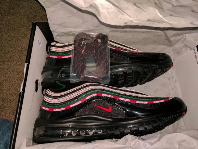 Undefeated x nike air max 97 black