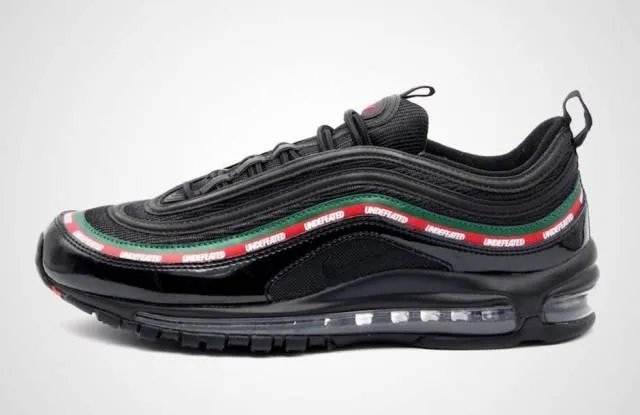 Undefeated x nike air max 97 black