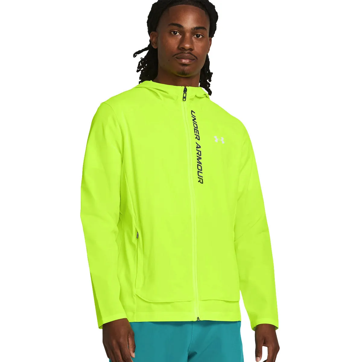 Under Armour Out Run The Storm Jacket - Mens - High Vis Yellow/Black/Reflective