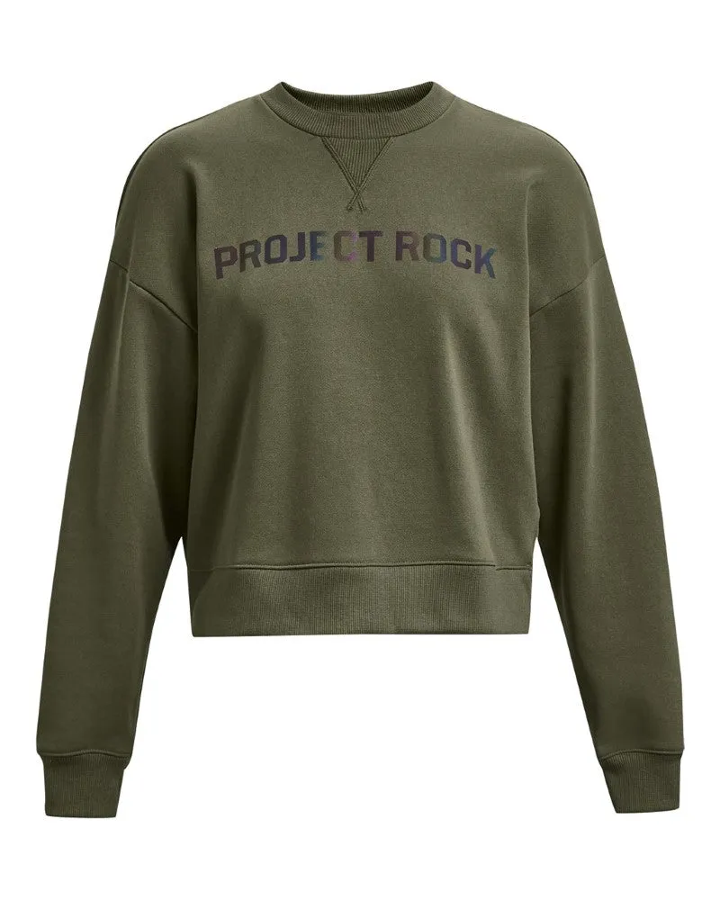 Under Armour Womens Project Rock Leg Day Pullover Crewneck Sweatshirt