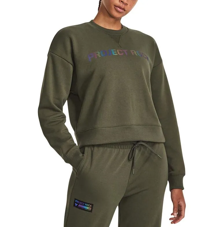 Under Armour Womens Project Rock Leg Day Pullover Crewneck Sweatshirt