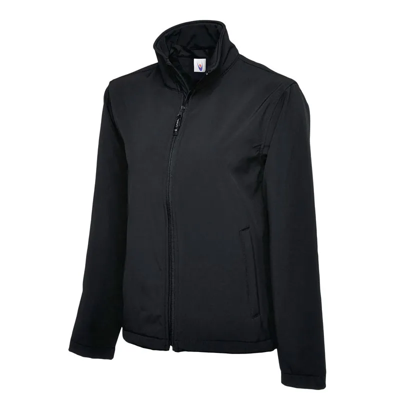 Uneek UC612 Classic Soft Shell Waterproof Work Jacket (Black)