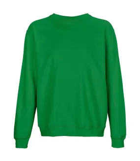 Unisex adult columbia sweatshirt kelly green SOLS