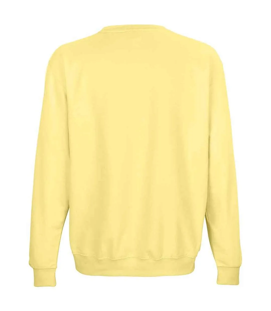 Unisex adult columbia sweatshirt light yellow SOLS