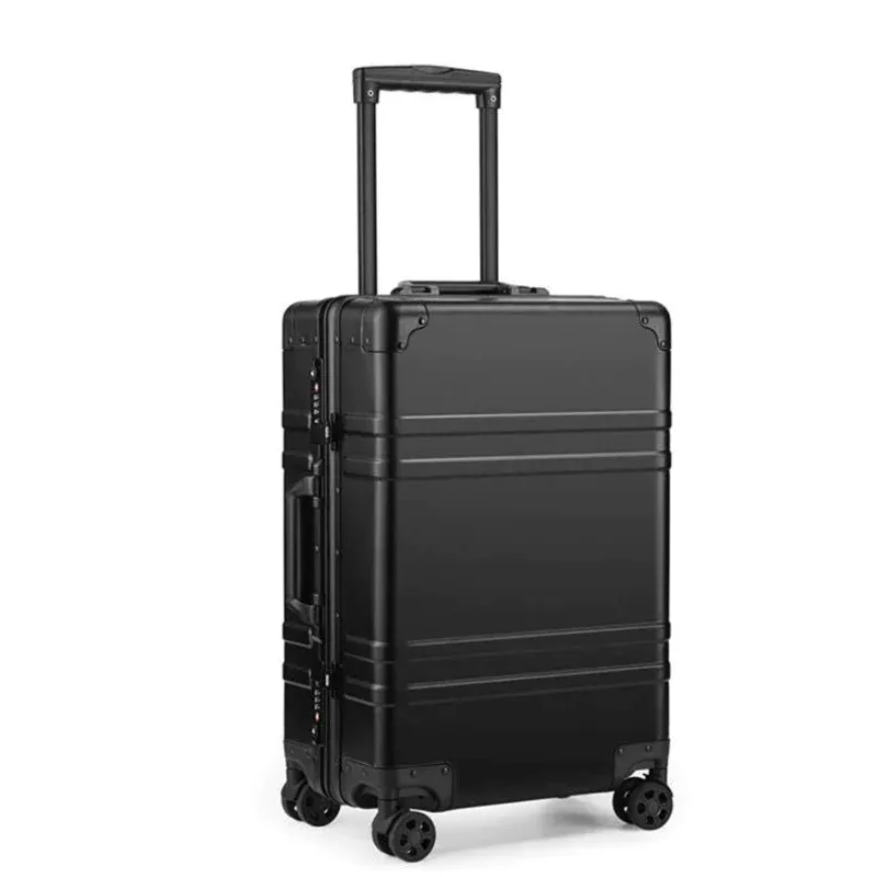 Unisex Aluminium Cabin Size Carry On Travel Suitcase Trolley Bag