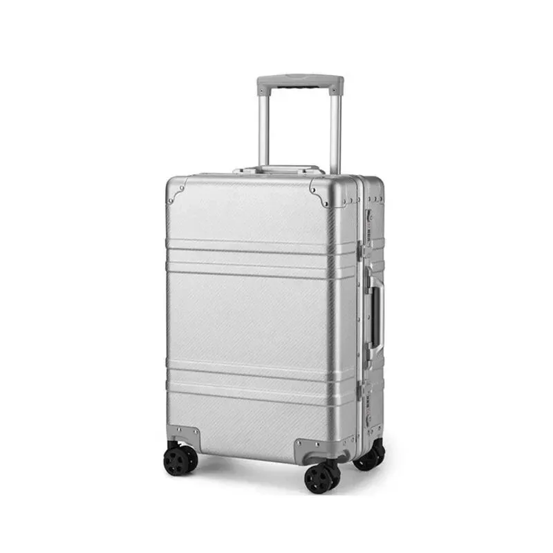 Unisex Aluminium Cabin Size Carry On Travel Suitcase Trolley Bag