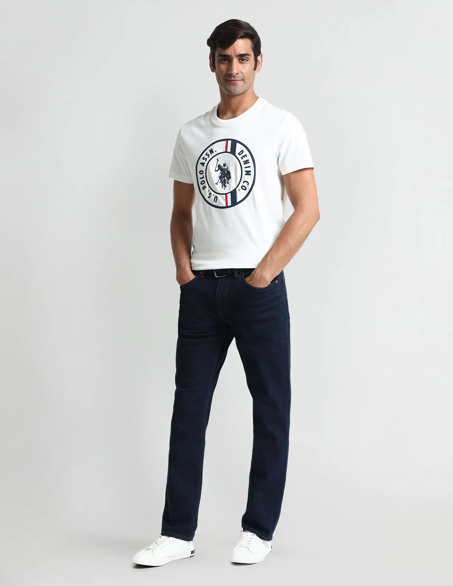 U.S. Polo Assn. Denim Co. Harold Slim Straight Fit Blue Jeans