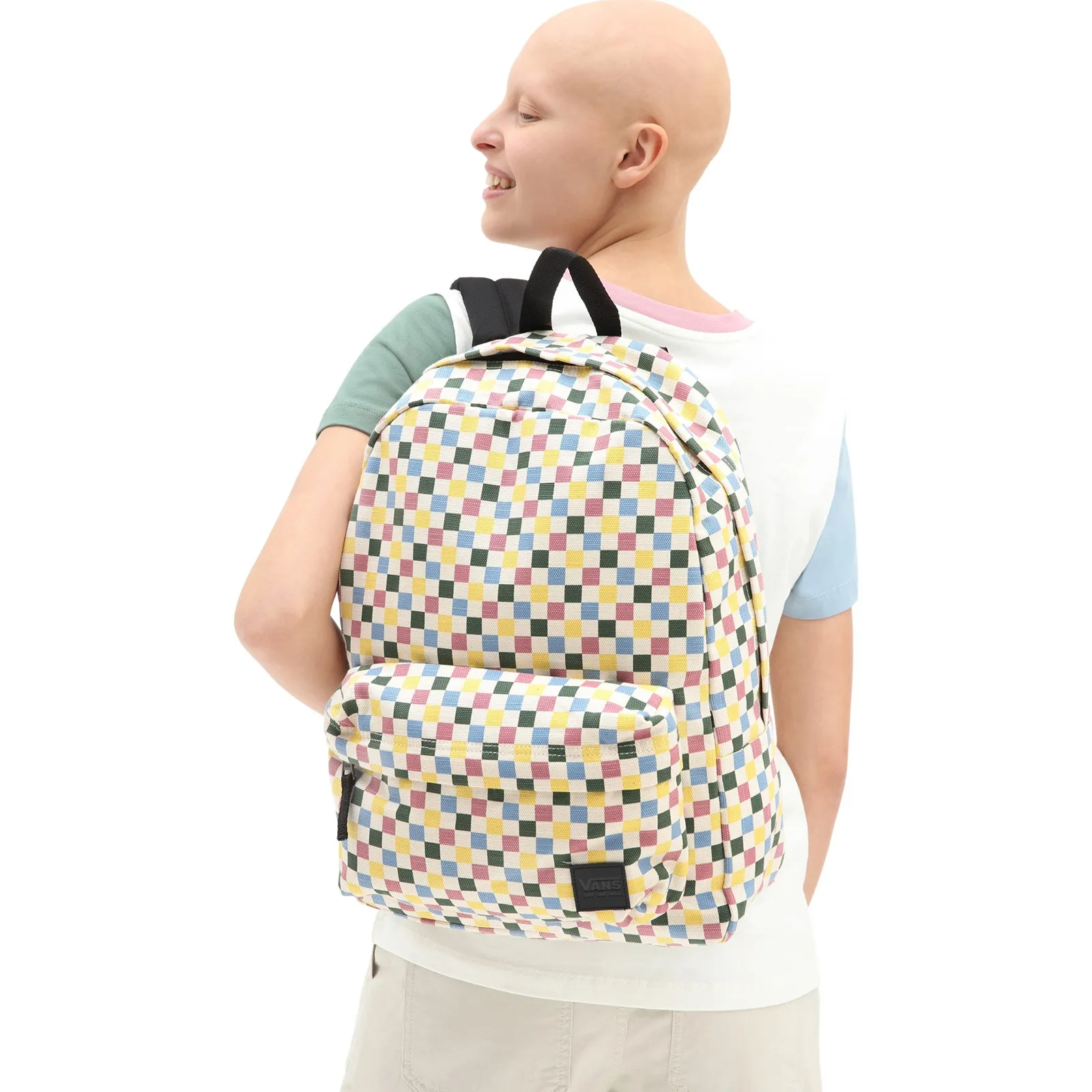 Vans Deana III 22L Backpack - Marshmallow/Ashley Blue Check