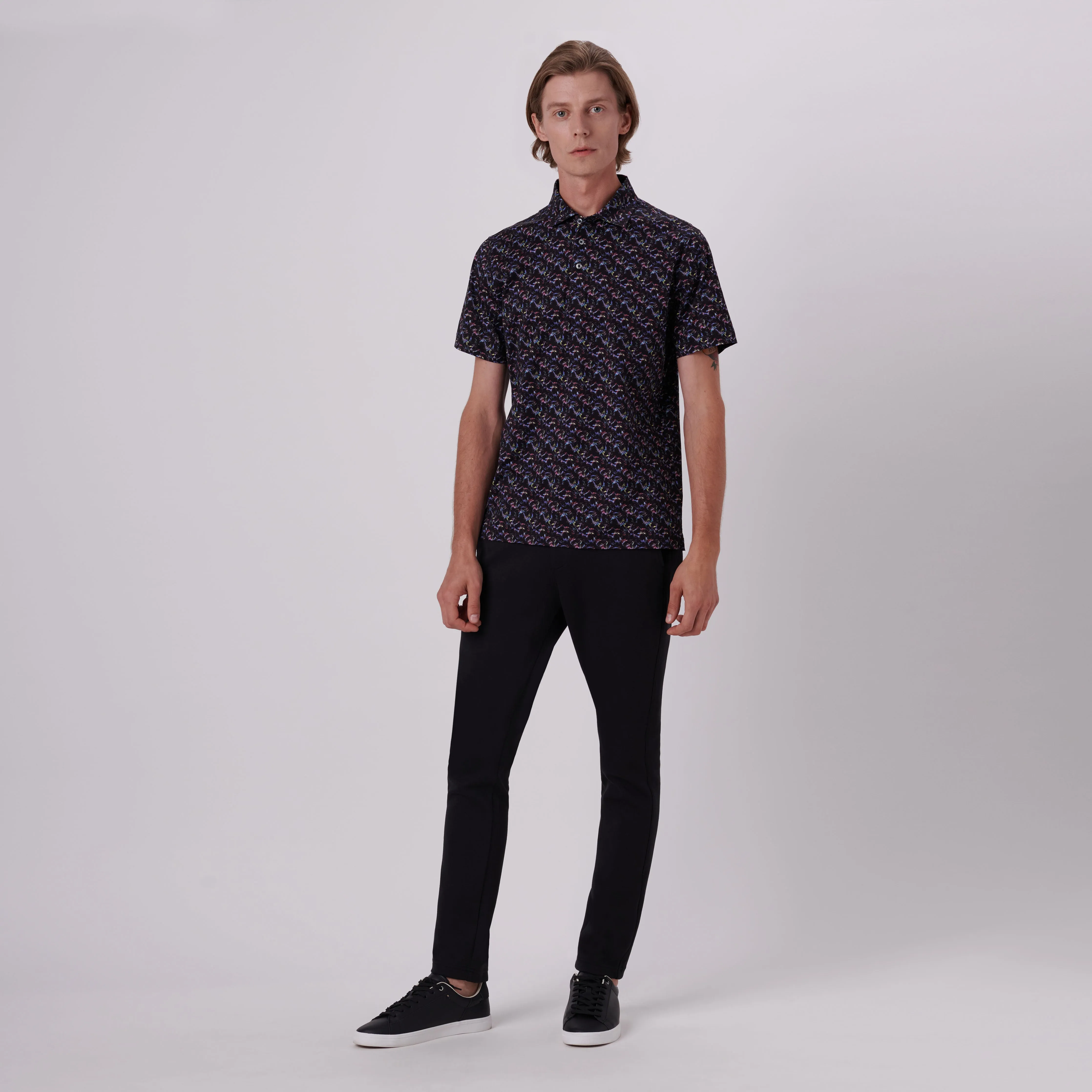 Victor Abstract Print OoohCotton Polo