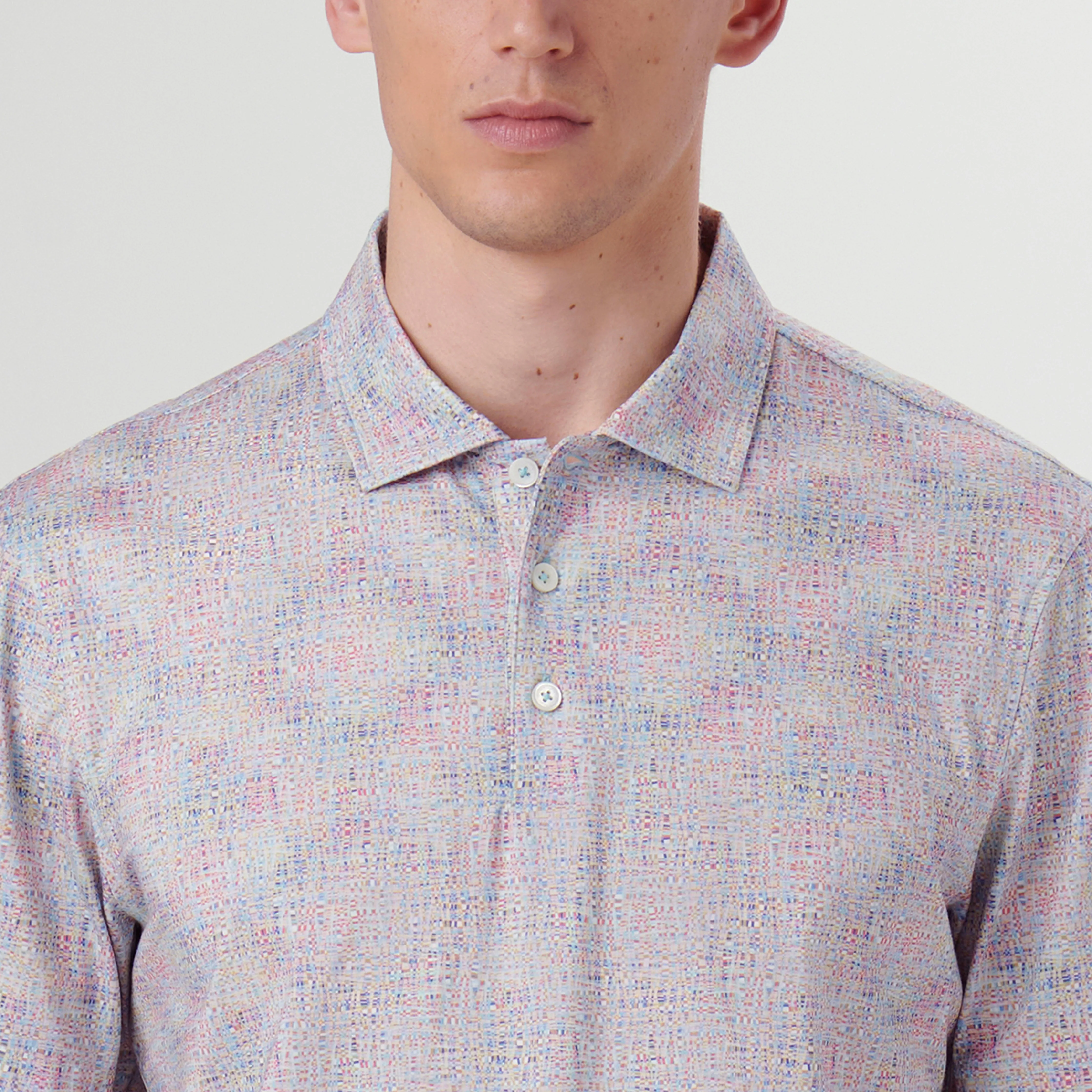 Victor Mosaic Print OoohCotton Polo