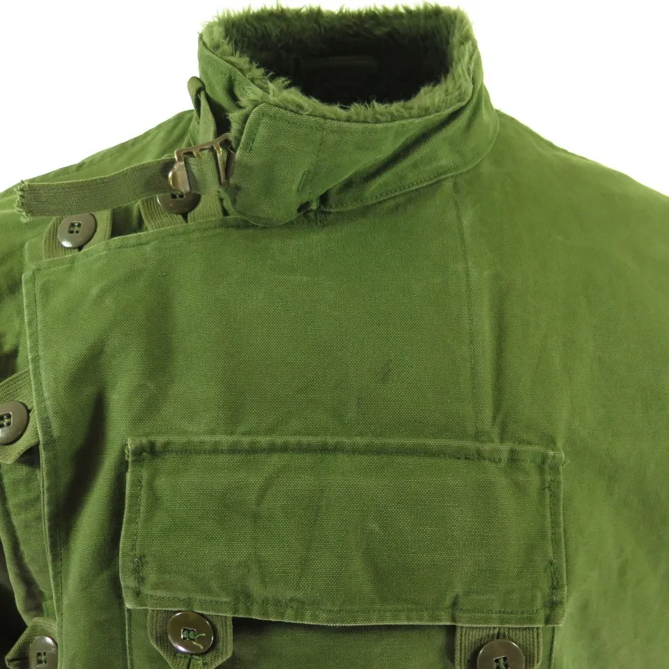 Vintage 60s Swedish Army Motorcycle Jacket Mens C50 Military Tanker