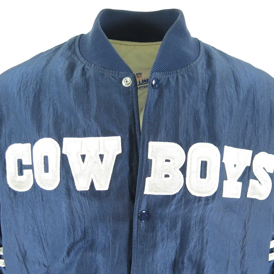 Vtg 80s NFL Football Dallas Cowboys Starter Jacket XL Patches