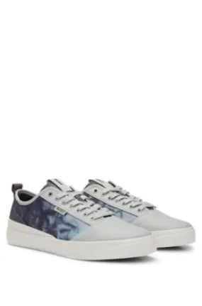 Vulcanised trainers with seasonal print and rubber outsole