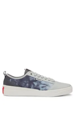 Vulcanised trainers with seasonal print and rubber outsole