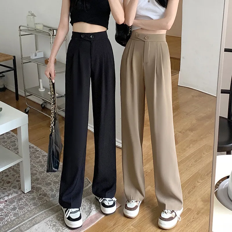 Wide-leg high-waisted pants for all-day comfort