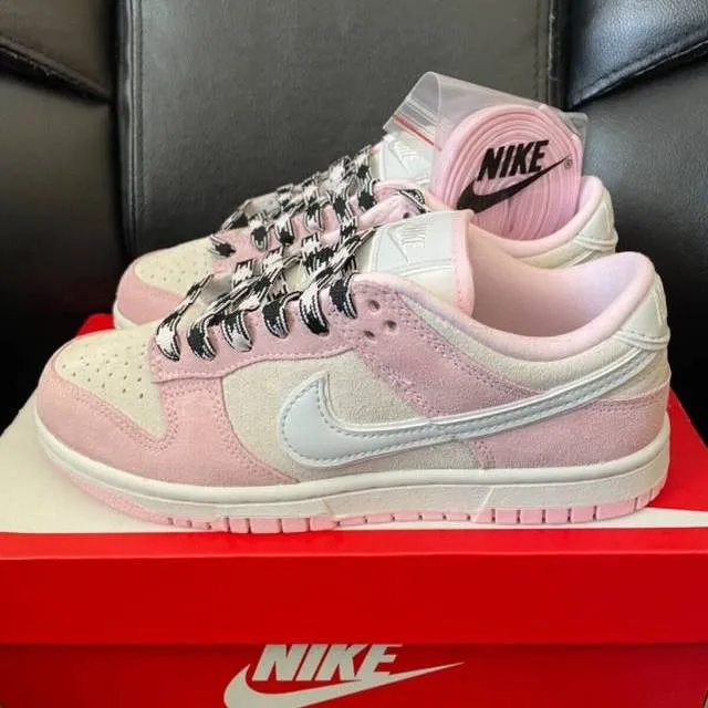 Wmns nike dunk low lx pink foam pure platinum