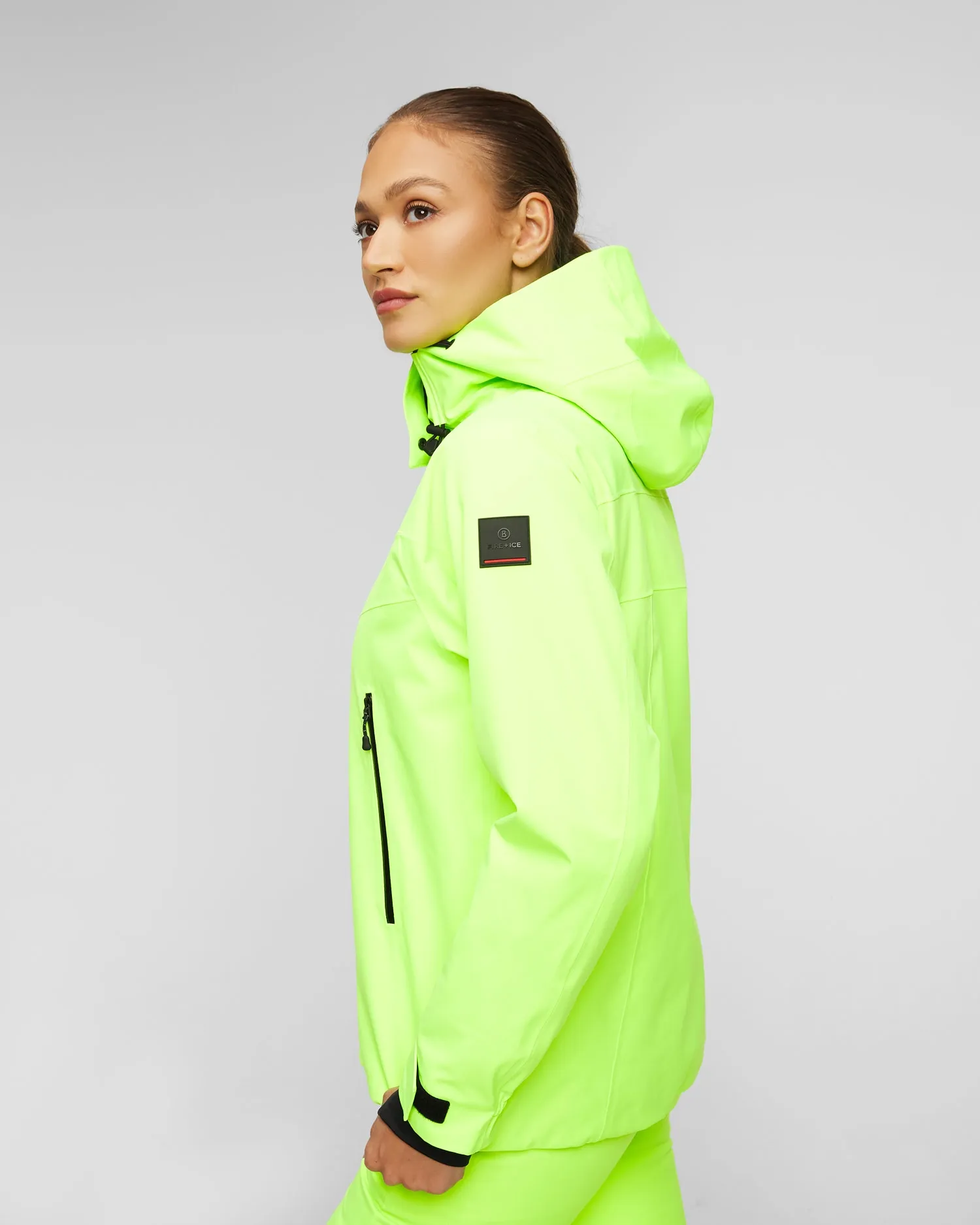 Women's neon ski jacket BOGNER FIRE+ICE Aska-T 34957575-236