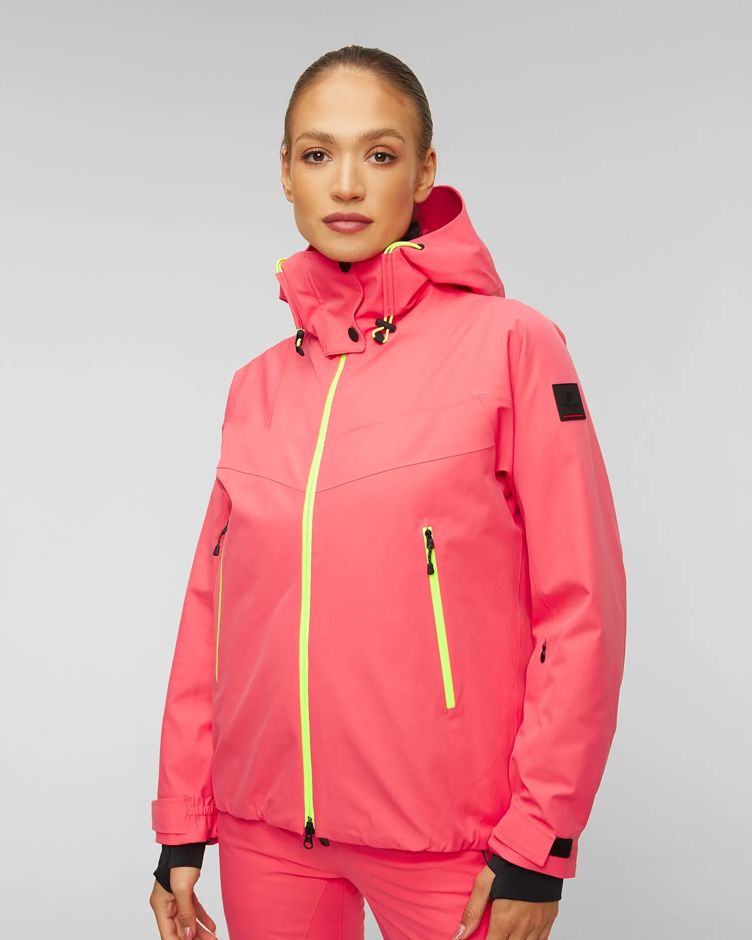 Women's pink ski jacket BOGNER FIRE+ICE Aska-T 34957575-672