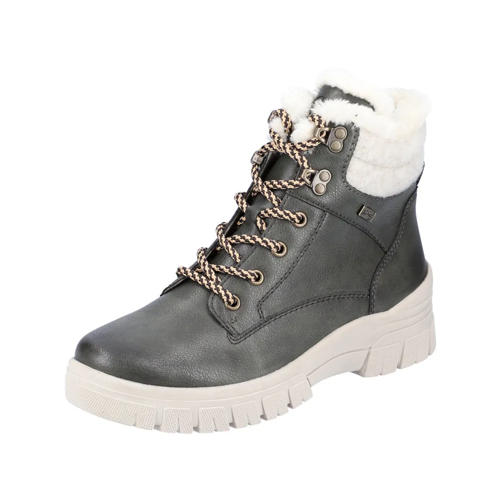 Women’s Remonte D0E71 Waterproof Boot – Leaf/Sand