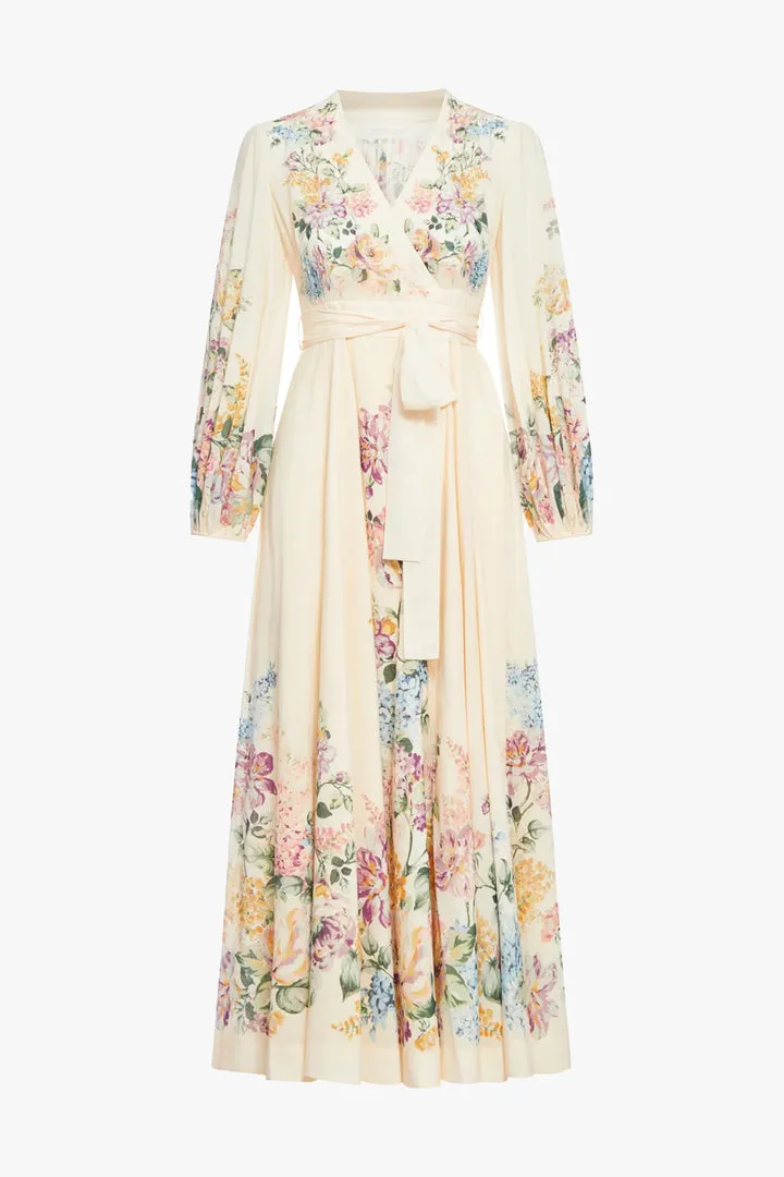 Zimmermann   Halliday Wrap Midi Dress  